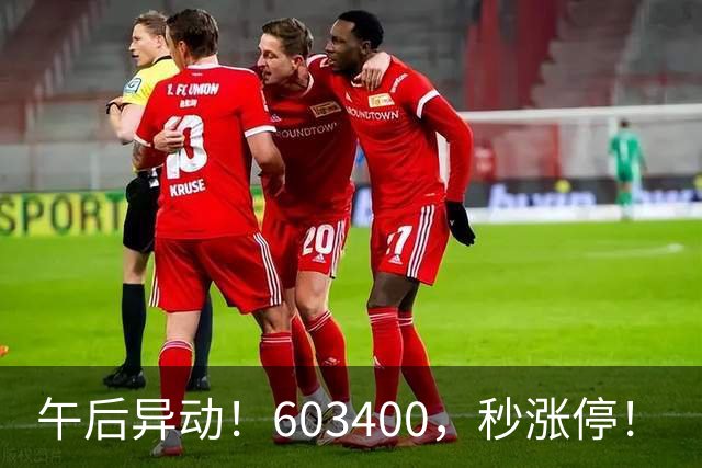 午后异动！603400，秒涨停！