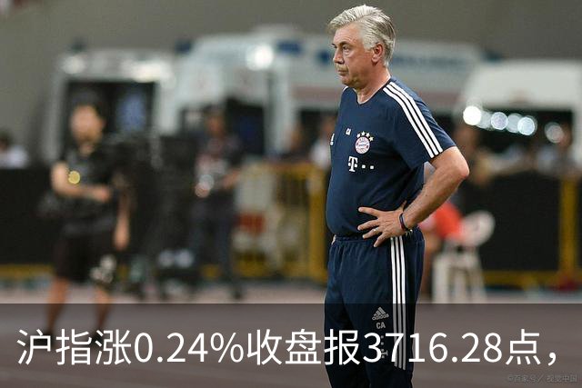 沪指涨0.24%收盘报3716.28点，成交额1.56万亿，军工板块领涨！